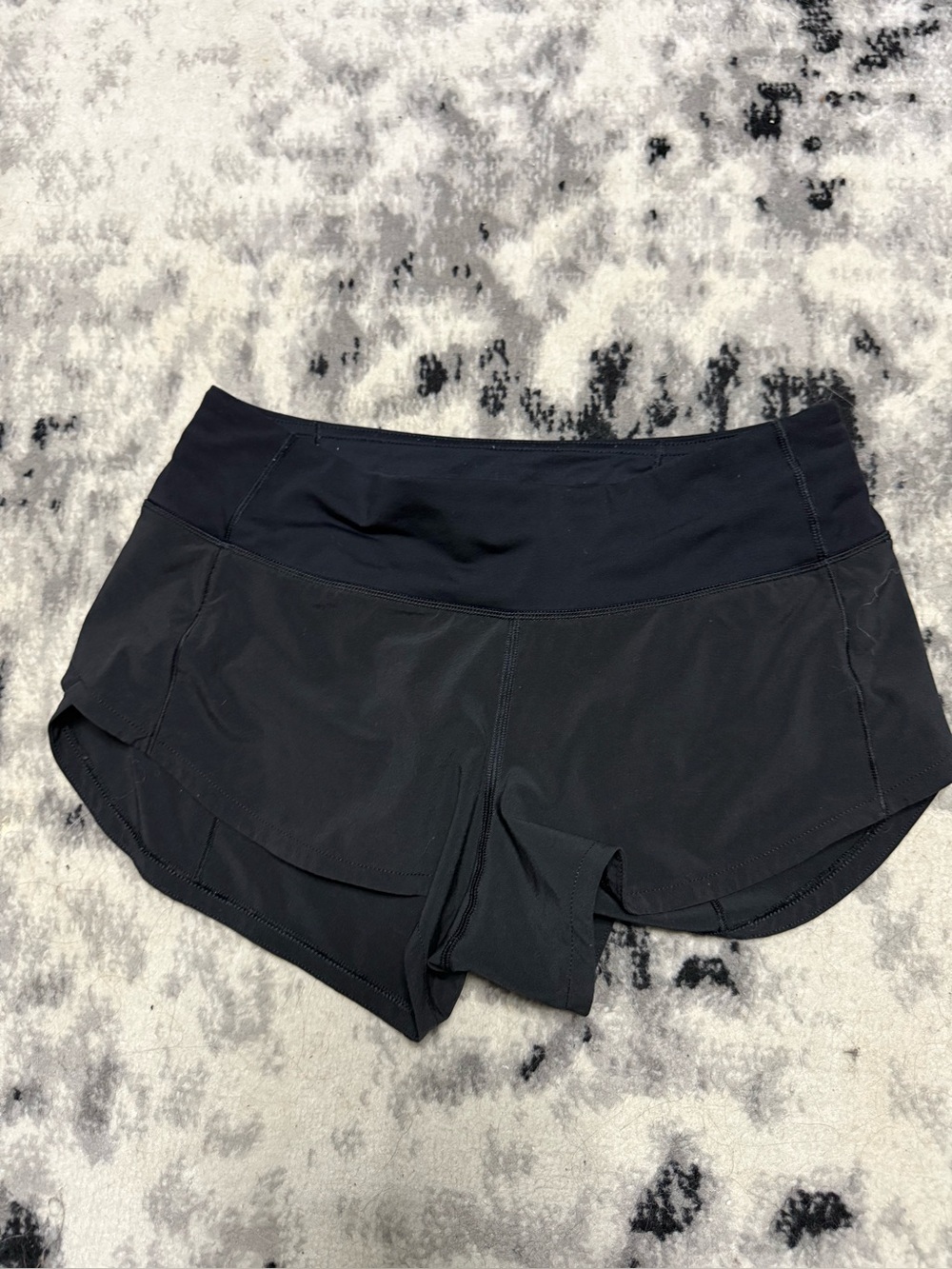 Women’s Black Speed Up Low-Rise 3” Athletic Running Shorts